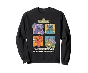 Sesame Street Vintage Heart, Friendly Face on Every Corner Sweatshirt