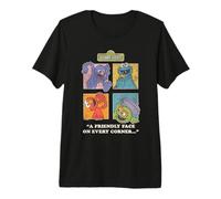 Sesame Street Vintage Heart, Friendly Face on Every Corner T-Shirt Haut de Gamme