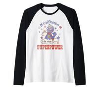 Sesame Street Vintage Heart Grover Kindness is My Superpower Manche Raglan