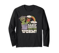 Sesame Street Vintage Oscar, Early Grouch Gets The Worm Manche Longue