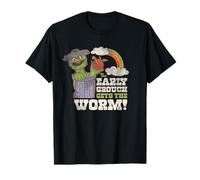 Sesame Street Vintage Oscar, Early Grouch Gets The Worm T-Shirt