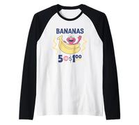 Sesame Street Vintage Sign Elmo's Bananas Manche Raglan