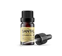 sesneslabs Santal - Huile essentielle pour diffuseur à ultrasons, parfum de niche, ambre, coco, vanille, cèdre, bois de santal, musc (10 ml)