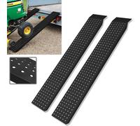 Sessamen-LP 2x rampe d'accès, Rampe Max 400 kg, Cales d'accès en acier galvanisé, Rampe de trottoir, Rampe pour fauteuil roulant, Rampe pour vélo, Rampe de chargement pour voiture, remorque, escalier,