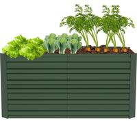 Sessamen-LP Bac à plantes surélevé en métal Kit de bacs à plantes surélevés pour parterres de plantes aromatiques Bac à légumes Caisson de jardin Caisson de culture précoce pour fleurs, fruits, légume