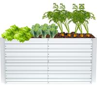 Sessamen-LP Bac à plantes surélevé en métal Kit de bacs à plantes surélevés pour parterres de plantes aromatiques Bac à légumes Bac de flanquement Bac de jardinage Bac de culture précoce pour fleurs,
