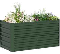 Sessamen-LP Bac à plantes surélevé en métal Kit de bacs à plantes surélevés pour parterres de plantes aromatiques Bac à légumes Bac à fleurs de jardin Bac de culture précoce pour fleurs, fruits, légum