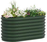 Sessamen-LP Bac à plantes surélevé en métal Kit de bacs à plantes surélevés pour parterres de plantes aromatiques Bac à légumes Bac à fleurs de jardin Bac de culture précoce pour fleurs, fruits, légum
