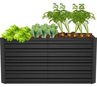 Sessamen-LP Bac à plantes surélevé en métal Kit de bacs à plantes surélevés pour plate-bande Bac à herbes aromatiques Bac à légumes Bac à fleurs de jardin Bac de culture précoce pour fleurs, fruits, l