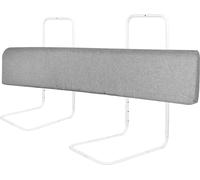 Sessamen-LP Barrière de lit Barrière de lit 100cm Barrière de lit réglable en hauteur Barrière de sécurité autour du lit, Gris lin