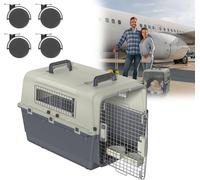Sessamen-LP Boîte de transport pour chiens Boîte de transport pour chiens Petits chiens et chats Panier en plastique pour chats Boîte de transport pour animaux, 67x51x58.5cm
