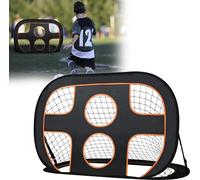 Sessamen-LP But de football 2 en 1 Rebounder Football Kickback Paroi de rebond Filet Pliable But de football avec mur de but, Pop-up buts de football avec sac de transport, 120 x 80 x 80 cm