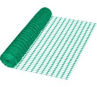 Sessamen-LP Clôture 30m Filet de protection en PE plastique Clôture pour chiens Clôture d'avertissement Clôture de chantier Clôture pour gibier Filet de sécurité pour famille, espace public, vert