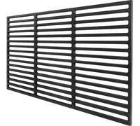 Sessamen-LP Grille de cuisson en fonte 54 x 34cm - Grille rectangulaire en fonte émaillée Grille de cuisson, pour barbecue à gaz, barbecue au charbon de bois et plus (54 x 34cm )