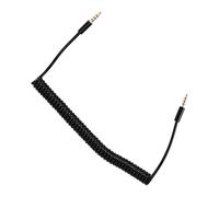 Sessleger 3.5Mm Male a Male Jack Cable Spirale Enroule Audio Aux D'Extension a 4 Poles 1.5M