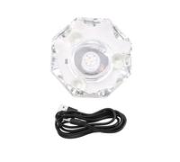 Sessleger Base de LumièRe LED en Cristal Multicolore Socle Clignotant Automatique Support D'Exposition de Couleur Plaque D'Affichage éClairéE avec SupéRieure Plate