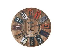 Sessleger Bois EuropéEnne Vieux Temps Classique RéTro Horloge Murale de Mode DéCoration Salon DéCoration Murale Saat Accueil Montre Mur Cadeau