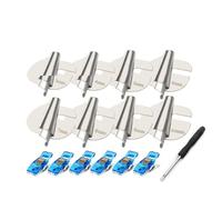 Sessleger Pied Ourleur Roulé Universel pour Machine à Coudre Industrielle - Ensemble de 8 Tailles de Pied Presseur Ourleur Roulé de 3 à 10 mm