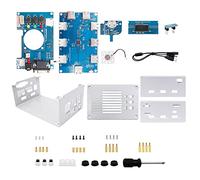 Sessleger Pour carte mère Mister FPGA 32 Mo + hub USB V2.1 avec kit de boîtier en métal DIY pour Terasic DE10-Nano Mister FPGA (argent)