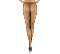 sesto senso 1 Paire Collants Couture Arrière Femmes Transparent 20 Den Invisible Chair Antilope XL