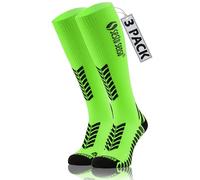 sesto senso 3 Paia Chaussettes Contention Femme Homme Compression Sport Course 35-38 3 pack Vert clair