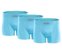 sesto senso 3 Paires Boxer Hommes sans Couture Rétro Caleçons Slips Confortable Trunks Basique Culotte sous-vêtements Uomo S/M Bleu
