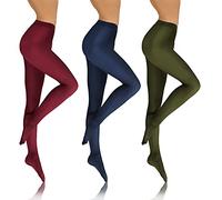 sesto senso 3 paires Collant Femme Opaque 70 Den Microfibre Bordeaux Vert foncé Marine 2 XS-S SET 4