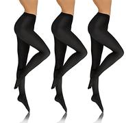sesto senso 3 paires Collant Femme Opaque 70 Den Microfibre Noir XL SET 1