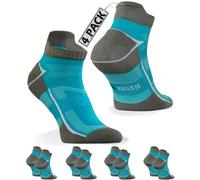 sesto senso 4 Pack de Chaussettes de Sport Turquoise Courtes de Course Homme et Femme Unisexe SKB_07 47-50 Turkus