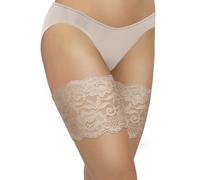 sesto senso Bandes de Cuisses en Dentelle Protège-Cuisse Elastiques Antidérapant Silicone pcs Bande Dentelle Beige 65-70 L