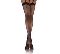 sesto senso Bas Pour Porte-Jarretelles Femmes 20 Den Dessins Sexy Bas Couture PDP 02 XL-XXL Noir