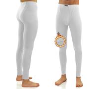 sesto senso Caleçon Long Coton 100% Pantalon sous-Vêtements Bas Thermique Homme L Blanc