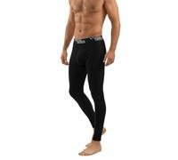 sesto senso Caleçon Long Coton 95% Pantalon sous-Vêtements Bas Thermique Homme (L, Noir)