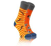 sesto senso Chaussette Fantaisie Drole en Coton Homme Femme Rigolotes Folles Socquette Colorées à Motifs Insecte rayé rayée Rayures 35-38 Abeille