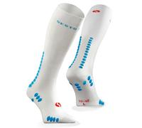 sesto senso Chaussettes de Contention Blanc Unisex Bas de Compression Sport Course 43-47 White