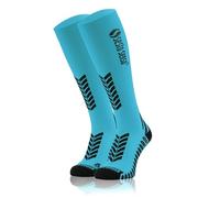 sesto senso Chaussettes de Contention Femme Homme Bas de Compression pour Le Sport Course 35-38 Bleu