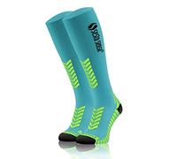 sesto senso Chaussettes de Contention Femme Homme Bas de Compression pour Le Sport Course 35-38 Turquoise