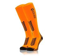 sesto senso Chaussettes de Contention Femme Homme Bas de Compression pour Le Sport Course 47-50 Orange