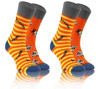 sesto senso Chaussettes Hautes Dépareillées Colorées Unisex Paquet de 2 43-47 Abeille