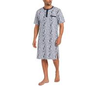 sesto senso Chemise de nuit à manches courtes pour homme, Bleu foncé - Rodéo, M
