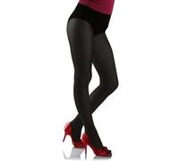 sesto senso Collant femme 60 Den Noir Satiné Microfibre Opaque Effet 3D 4 L Black