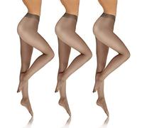sesto senso Collant Transparent Femmes Fille 8 DEN Lot de 3 Paires 4 L Fumo 3pack