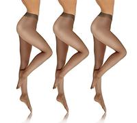 sesto senso Collant Transparent Femmes Fille 8 DEN Lot de 3 Paires 4 L Noir 3pack