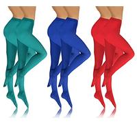 sesto senso Collants 6 Pack Femme Opaque Lisse Microfibre 4 L0 DEN Menthe Bleu Rouget 3 M SET 5
