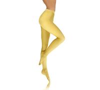 sesto senso Collants Femme Jaune Opaque Lisse Microfibre 40 DEN 2 XS-S Jaune