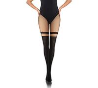 sesto senso Collants Femme Motif au-dessus du genou 20-40 DEN Noir dans l'optique des bas Opaque Motifs 2 black 05 Noir
