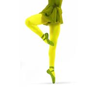 sesto senso Collants Filles Néon jaune 40 Deniers Opaque Microfibre Coloré Adolescent 128 134 Yellow Neon