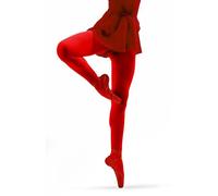 sesto senso Collants Filles Rouge 40 Deniers Opaque Microfibre Coloré Adolescent 140 146 Red