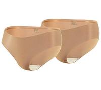 sesto senso Culottes Femme sans Couture Slips Microfibre Invisible Coupe Laser 2 Paires M Tons Chair