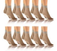 sesto senso Femme Chaussettes Cheville Transparentes 15 Den 10 Paires Gris 5x2pack